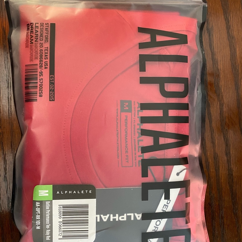 Men’s Alphalete Red Performance Tee